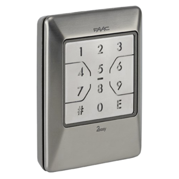 Wireless numeric keypad FAAC XKP W 433 INOX