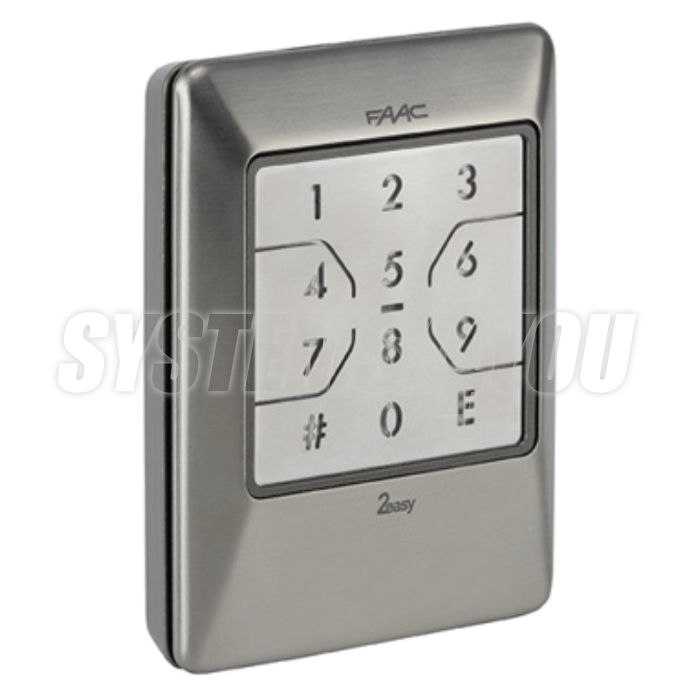 Wireless numeric keypad FAAC XKP W 868 INOX